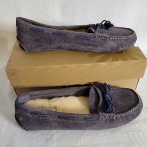 UGG Meena II Suede Moccasin Flat Slipper